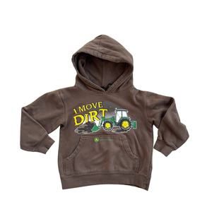 Vtg Y2K John Deere I Move Dirt Youth Sweatshirt Size 7